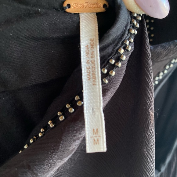 Free People Black Party Dress M - Picture 6 of 6